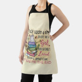 Mädchen, die Lieben Bücher und Katzen Schürze (InSitu)