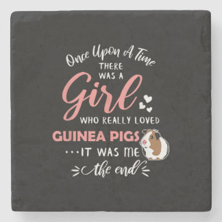Mädchen, die Lieben Guinea Schweine Funny Guinea P Steinuntersetzer