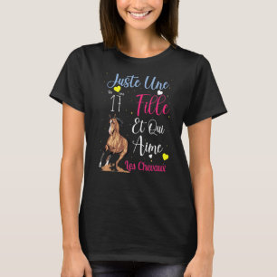 Mädchen, die Lieben Pferde Mädchen 17 Jahre Geburt T-Shirt