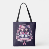 Mädchen, die Mädchen unterstützen Tasche (Rückseite)