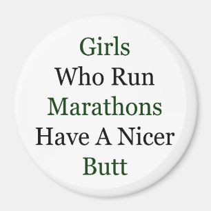 Mädchen, die Marathons laufen lassen, haben einen Magnet
