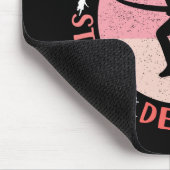 Mädchen, die Mindset laufen - Focus Fearless Runne Mousepad (Ecke)