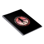 Mädchen, die Mindset laufen - Focus Fearless Runne Notizblock (Rechte Seite)