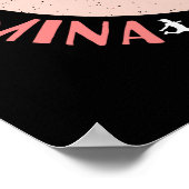 Mädchen, die Mindset laufen - Focus Fearless Runne Poster (Ecke)