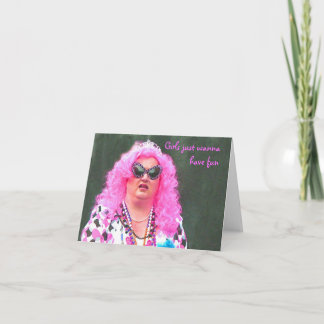 Mädchen, die nur Spaß haben wollen Karte