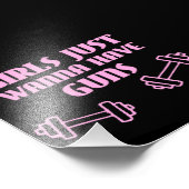 Mädchen, die nur wollen, haben Gewehre Fotodruck (Ecke)