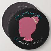 Mädchen, die nur wollen, haben grundlegende Mensch Button (Vorne & Hinten)