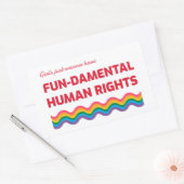 Mädchen, die nur wollen, haben grundlegende Mensch Rechteckiger Aufkleber (Umschlag)