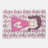 Mädchen, die Orte haben Handtuch (Horizontal)