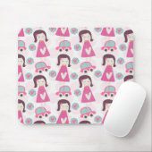 Mädchen, die Orte haben Mousepad (Mit Mouse)