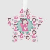 Mädchen, die Orte haben Ornament (Vorderseite)