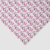 Mädchen, die Orte haben Seidenpapier (Ausschnitt)