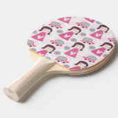 Mädchen, die Orte haben Tischtennis Schläger (Vorderseite)