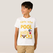 Mädchen, die Pool spielen haben schöne Racks Funny T-Shirt (Vorne ganz)