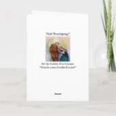 "Mädchen, die sich verehren."Grußkarte Karte (Rückseite)