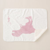 Mädchen-Dinosaurier-Decke - Sherpadecke (Vorderseite (Horizontal))