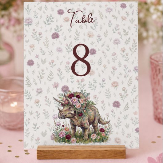 Mädchen-Dinosaurier-Geburtstag Acrylschild