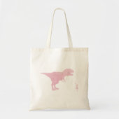 Mädchen-Dinosaurier-Taschen-Tasche - rosa T-Rex Tragetasche (Vorne)
