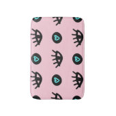 Mädchen Doodle: Augen hören Nahtlos. Badematte (Vorderseite Vertikal)