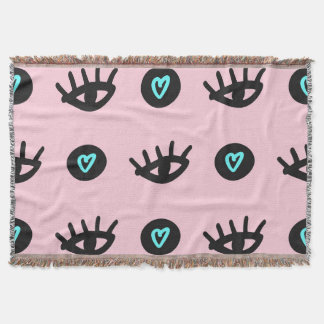 Mädchen Doodle: Augen hören Nahtlos. Decke