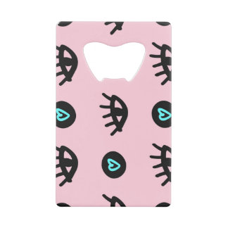 Mädchen Doodle: Augen hören Nahtlos. Geldbeutel Flaschenöffner