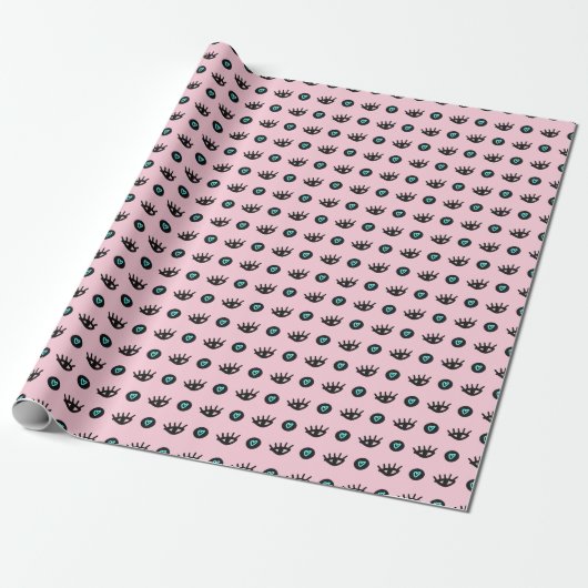 Mädchen Doodle: Augen hören Nahtlos. Geschenkpapier (Ungerollt)