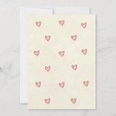 Mädchen-Dusche Einladung Waldhirsche (Rückseite)