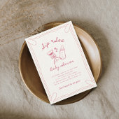 Mädchen-Dusche sehen Einladung