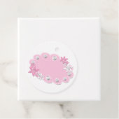 Mädchen duschen pinkfarbene Perlen Blume niedlich  Geschenkanhänger (Beispiel)