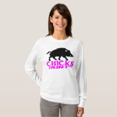 MÄDCHEN-EBER-JAGD T-Shirt (Vorne ganz)