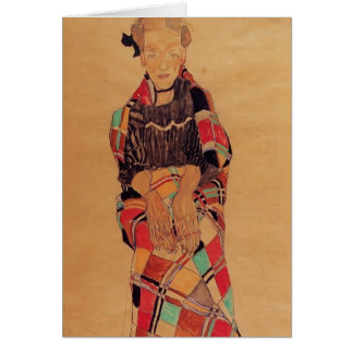 Mädchen Egon Schiele- in der schwarzen