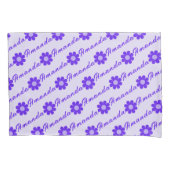 Mädchen Einfache Lila Blumenblume Kissenbezug (Vorderseite)