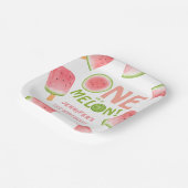 Mädchen eins in einem Melon! Watermelon Birthday P Pappteller (Gewinkelt)