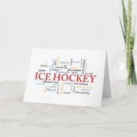 Mädchen-Eis-Hockey-Geburtstag in den Wörtern
