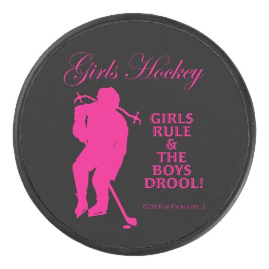 Mädchen Eishockey Puck (Vorderseite)
