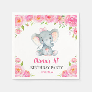 1 Geburtstag Servietten Zazzle De