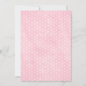 Mädchen Elefant Baby Dusche Danke Karte (Rückseite)