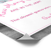 Mädchen Elefant Wie viele Kanadier im Jar-Duschspi Poster (Ecke)