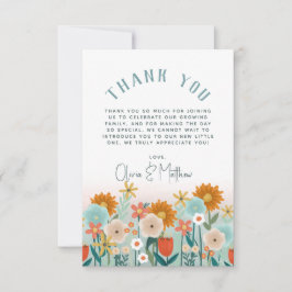 Mädchen Elegant Floral Danke Baby Dusche