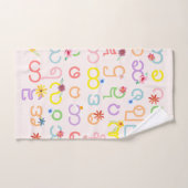 Mädchen Elegant Myanmar Birmese Alphabet Floral Na Badhandtuch Set (Handtuch)
