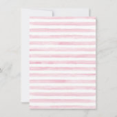 Mädchen Elephant Princess Baby Shower Einladungen (Rückseite)