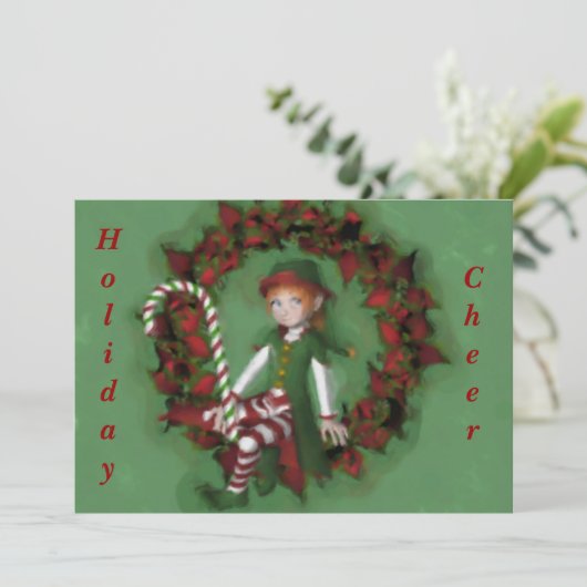 Mädchen-Elf auf Einladung (Stehend Vorderseite)