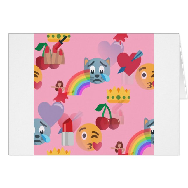 Mädchen Emoji (Vorderseite (Horizontal))