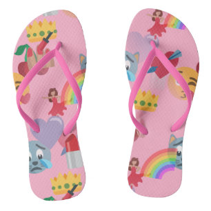 Mädchen Emoji Flip Flops Sandalen Schuhe