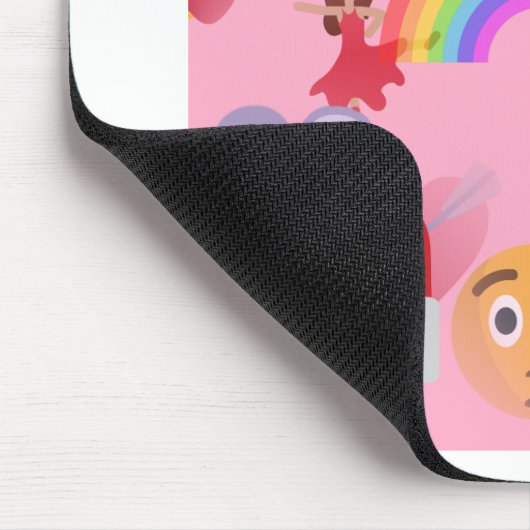 Mädchen Emoji Mousepad (Ecke)