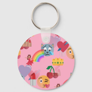 Mädchen Emoji Schlüsselanhänger