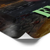 Mädchen erfreuen sich an Rauch Poster (Ecke)