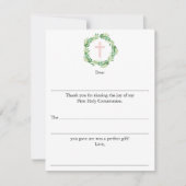 Mädchen erste heilige Kommunion füllen Sie bitte a Mitteilungskarte (Vorderseite)