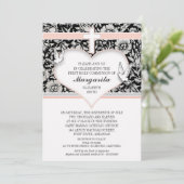 Mädchen erste heilige Kommunion rosa Sondereinladu Einladung (Stehend Vorderseite)