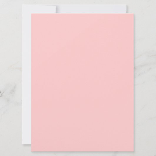 Mädchen-erste Kommunions-Einladung - rosa u. Einladung (Rückseite)